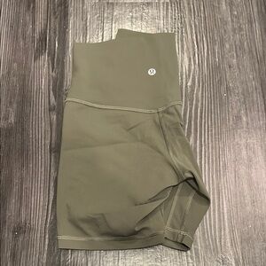 Lululemon Align 6 inch Army Green